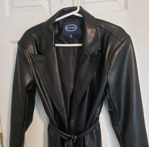 Scoop NYC Black Trench Coat